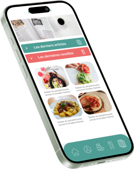 Smartphone affichant l'interface de l'application EATSOK